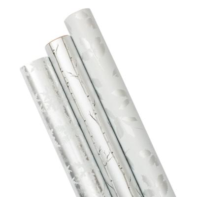 Chine Silver Woodland Custom Printed Wrapping Paper Roll Gift Wrapping Paper Manufacturer Roll wrapping paper à vendre