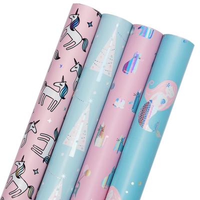 Cina FOIL wrapping paper christmas gift wrapping paper rolls Wholesale christmas wrapping paper in vendita