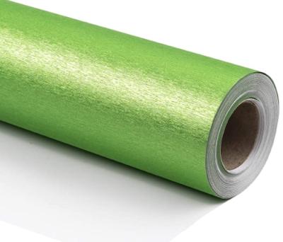 중국 GREEN METALLIC BRUSHED wrapping paper christmas gift wrapping paper rolls Wholesale christmas wrapping paper 판매용