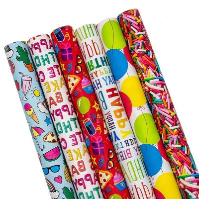 Cina Factory Direct Sale Luxury Rolls Christams Wrapping Paper With Custom Logo in vendita