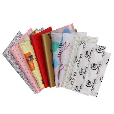 China Manufacturer Wholesale Customized Logo Printed Tissue Paper For Gift Wrapping for sale