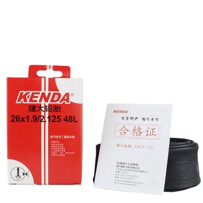 China Mountain Bikes KENDA 1.9 2.125 S/V F/V Bicycle Butyl Rubber Inner Tube 26 Inch 26*1.5 1.75 for sale