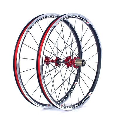 China Folding Bicycle Wheelset Novatec A271/F372SB V Brake 20inch 451 406 4bearing 7-11speed 100/130MM 20 Aluminum Alloy 24H Folding Wheels for sale