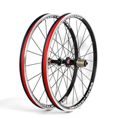 China Folding Bicycle Wheelset 20 Inch 451/406 Novatec A291SB F482SB Aluminum Alloy Wheels V Brake 4bearing 20/24H 100/130MM 7-11spe for sale