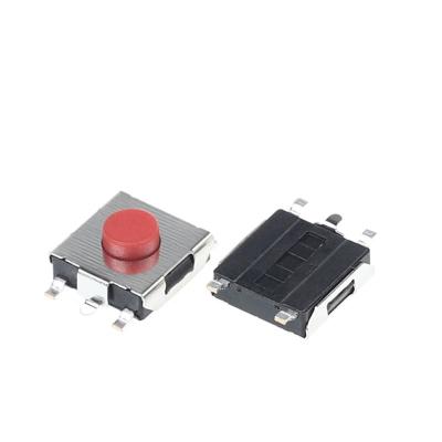 China 6.2*3.1 Smt Red Button Touch Switch Five Feet Micro Switches Tact Switches 6.2*3.1-5 for sale