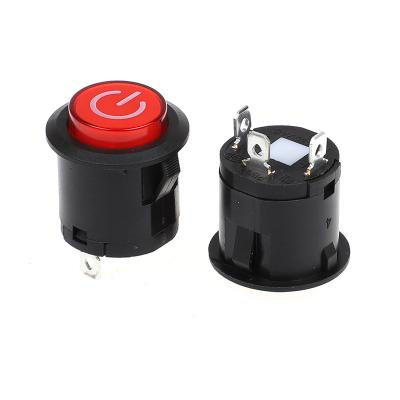 China Power Supply PB-101 3 Pin Cylindrical Push Button Switch PB-101 for sale