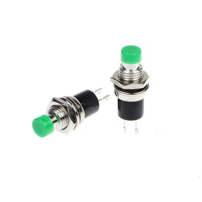 China PBS-111 Green Button 2 Pins Push Button Switch For PBS-111 Lamp for sale