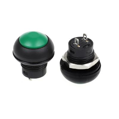 China 1.5a 250v 2 Pin PBS-33B Mushroom Shape Momentary Push Button Switch PBS-33B for sale