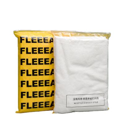 China Moisture-proof stain PE zipper bag one side is yellow the other side is transparent packaging bag clothes, bra, clothing bags for sale