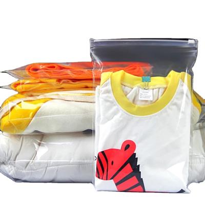 China Recyclable Zipper Storage Packaging 100pcs/bag Household Clothes Bag Cosmetics Transparent Zipper Lock Plastic Recyclable Self Seal Bag for sale