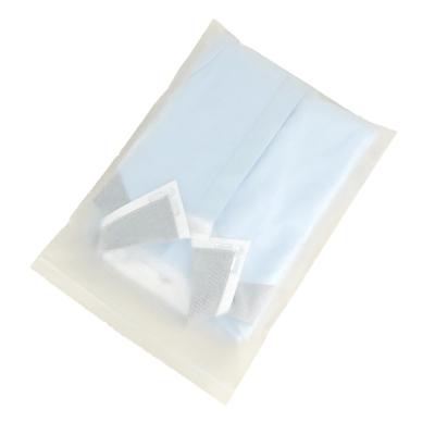 China Disposable high quality cpe 100 storage plastic bag closed with large automatic zipper puller storage bag for sale