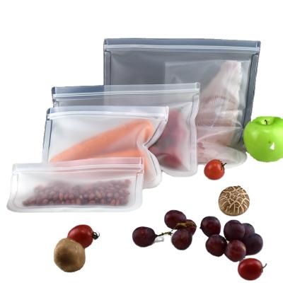 China 2021 Hot Sale High Quality EVA Food Preservation Storage Bag Impact Resistance Dual Way PEVA Zipper Lock Bag for sale