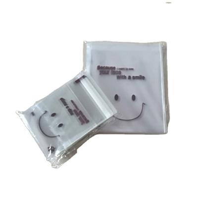 China Self-adhesive GVV Recyclable Smiley For Candy Cookie Bag DIY Plastic Cellophane Baking Clear Bag for sale