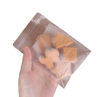 China 100pieces Cookie Bag Food Grade OPP Packaging Bag Frostedself-adhesive Baking Moistureproof Bag for sale