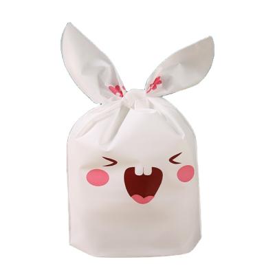 China 100pcs/bag Disposable Baked Gift Bag Bunny Ears Candy Gift Bag Large Snacks Packaging Children's Gift Baked Bag for sale