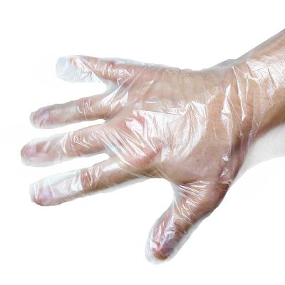 China Safety beauty salon disposable glove food grade pe glove clear plastic thickened plastic for sale