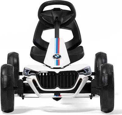 China Adjustable Seat Pedal BMW White - Kid's Pedal Vehicles with Sound Box and Adjustable Seat - Pedal Cars for Kids for sale