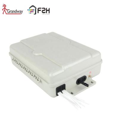 China PC+ABS Cores [Grandway ODN] Indoor FTTH 32 and Outdoor Fiber Optic Spliiter Box FTB F2H-FSB-32-D for sale