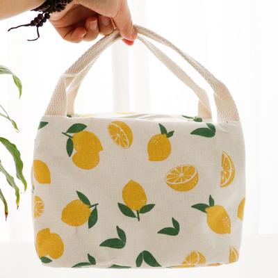 China New Arrival Waterproof Fruit Printing Lunch Insulated Cooler Bags For School Kids for sale