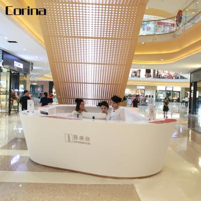 China Contemporary Top Grade Receptions , Solid Material Outdoor Receptions Mall Service Offices for sale