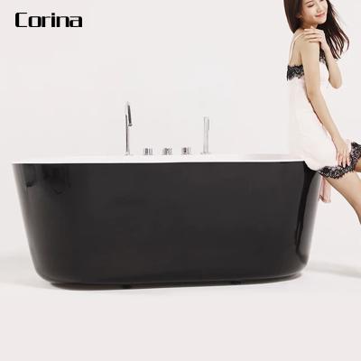 China Freestanding Modern White Bathroom Solid Outdoor Freestanding Bathtub For Hotel Project Or Home for sale