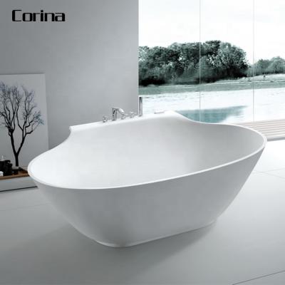 China Corina Bathroom Corner Classic Bath Tub Freestanding Artificial Stone Bathtub for sale