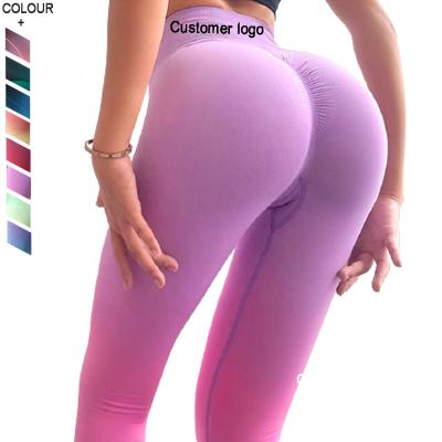 China Breathable Workout Clothes Home Gym High Waist Butt Lift Sport Leggings Women Fitness Push Up Yoga Pants for sale