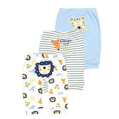 China New Cotton 3pcs/lot Baby Clothes Harem Toddler Loungewear Toddler Pants Baby Pants Mid Waist For 3-24 Months Newborn Unisex Baby Leggings for sale