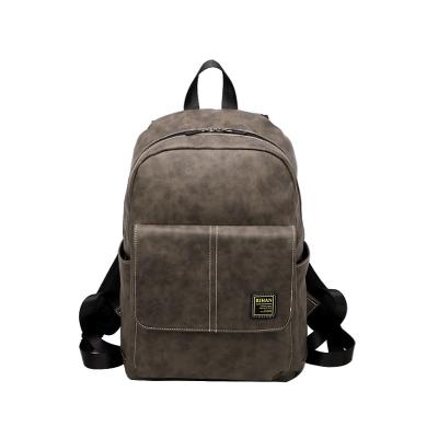 China Wholesale Custom Men's Student School Bag Retro Large Capacity Laptop Travel Shoulder Backpack Casual Bags Waterproof for sale