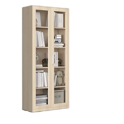 China Factory Supply Adjustable Light Steel Cabinet Light Metal Storage Doors Wooden Glass Filing Cabinet for sale