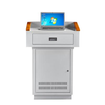 China Modern Designs Newcomer School Podium Stand Meeting Platform Examples Multimedia Hub Desk for sale