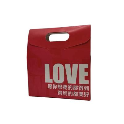 China New Design Recyclable Cardboard Paper Box Suitcase Gift Handbags Packaging Box With Custom Logo for sale