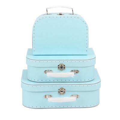 China Wholesale Recycled Materials Dongguan Cardboard Suitcase Kids Cardboard Suitcase Shape Gifts Boxes Baby Cardboard Kids Suitcase for sale