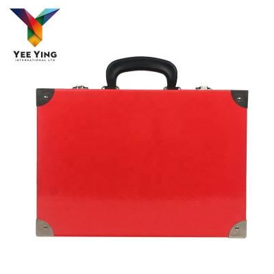 China Handmade Baby Gift For Kids Suitcase Box Wholesale Christmas Gift Cardboard Suitcase With Plastic Handle for sale