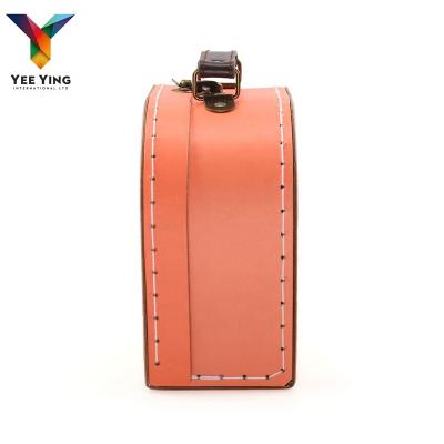 China Recycled Materials Handle Mini Materials Custom Lock Design Cardboard Suitcase Gift Box For Toys for sale