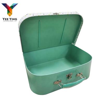 China Wholesale Handmade Small Suitcase Package Built In Elastic Rope Can Hold Things Suitcase Package Box For Cosmetics for sale