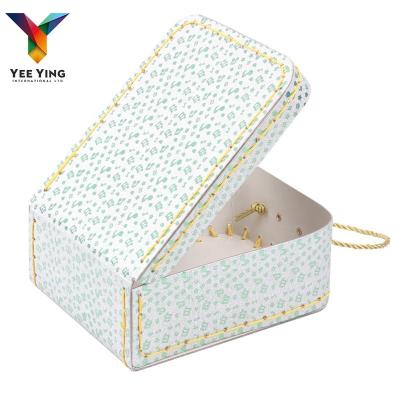 China Handmade Wholesale Small Toy Cardboard Gift Box Custom Cardboard Suitcase for sale