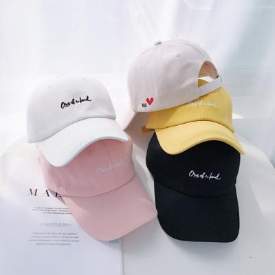 China 2022 Waterproof New Student Peaked Hat Women's Casual All-match Sun Protection Letter Embroidered Baseball Hat for sale