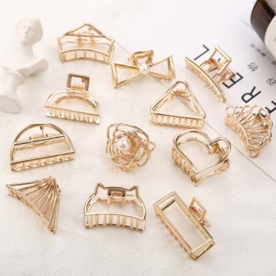 China Popular hot selling European and American minimalist clip metal style retro adult hair clips for sale