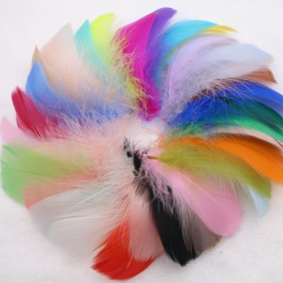 China Factory direct sales goose feather natural color goose feather 8-12cm DIY color goose feather for sale