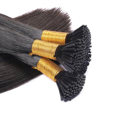 China Wholesale Silky Straight Wave Hairstyle 100% Virgin Hair New Silky Straight I Tip Hair Extensions for sale