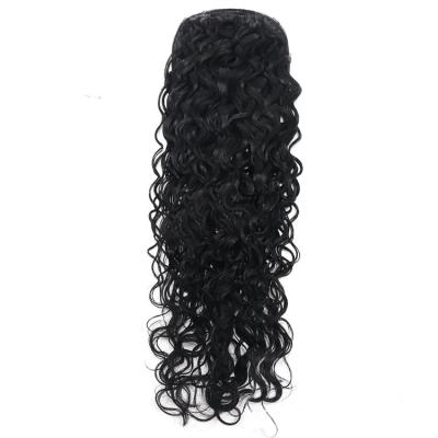 China Factory Wholesale Soft Smooth Healthy Natural Body Wave Hair Drawstring Ponytail for sale