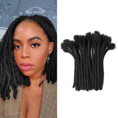 China Natural Handmade Crochet Afro Wave Locs For Braiding 0.6cm Small Size Soft 100% Hair Dreadlocks Extensions for sale