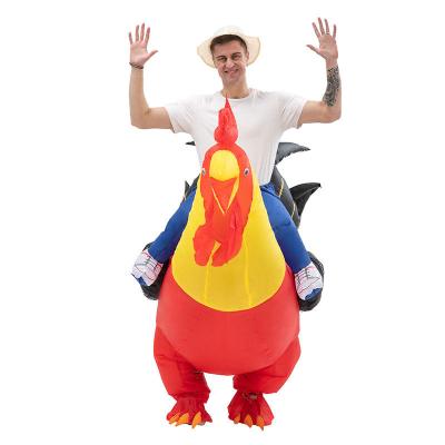 China New Product Fan Inflatable Red Rooster Fan Rooster Suit Costume For Thanksgiving Cosplay 10001 for sale