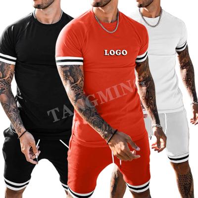 China Mens Summer QUICK DRY Shorts Sets T Shirt Mens Clothing Two Piece Shorts Sets Sweatsuit Sportswear Joggers Tracksuit Custom Logo for sale