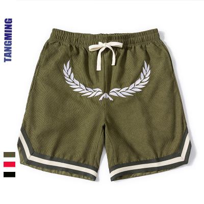 China 2022 New Fashion Summer Brand Viable Casual Pants Men's Shorts Retro Corduroy Embroidery Cargo Shorts Wholesale for sale