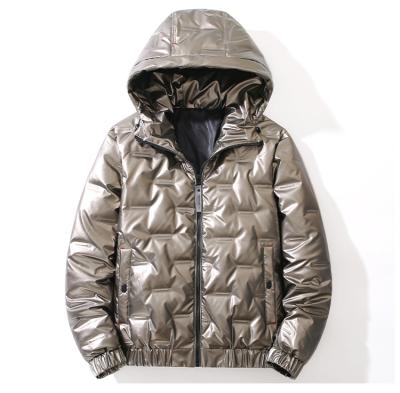 China Wholesale Custom Anti-wrinkle men's winter coat fashion warm hoodie white duck down jacket for sale