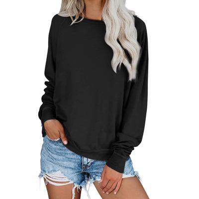 China Wholesale high quality pure empty sweatshirt women's long sleeve anti-pilling custom color crewneck tops for sale