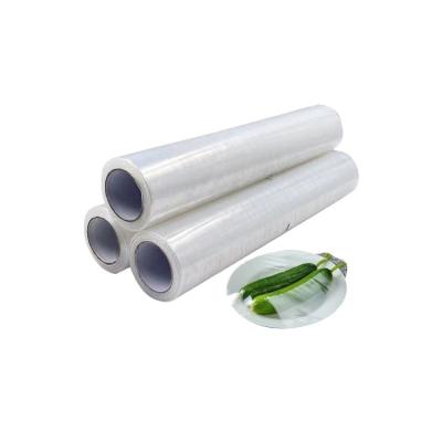 China Moisture Proof Food Packaging Plastic Food Grade Extrudeuse Pvc Pe Cling Film Food Wrap for sale