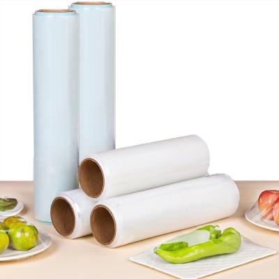 China Moisture Proof Wholesale Factory Sale Casting Packaging Shrink Wrap Stretch Film Food Wrapping Cling Film Plastic Roll for sale